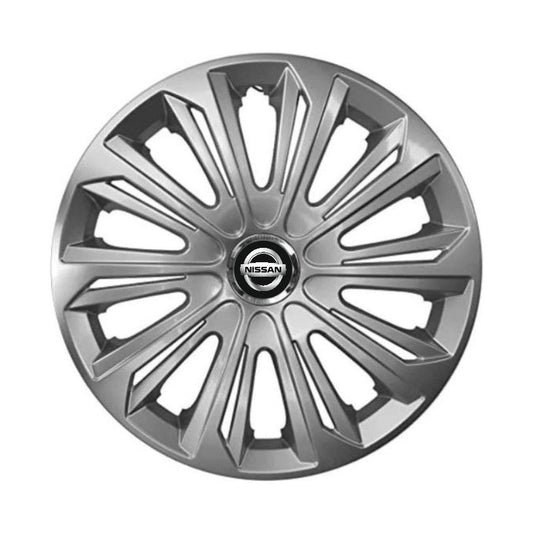 Set 4 capace roti Strong silver varnished R16 Compatibil Cu Nissan