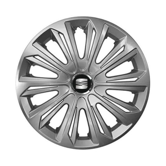 Set 4 capace roti Strong silver varnished R16 Compatibil Cu Seat