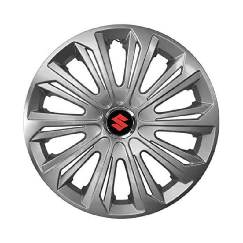 Комплект 4 броя тасове Strong сребристи лакирани R16, съвместими със Suzuki