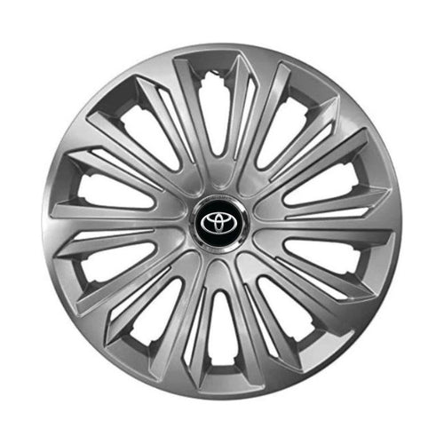 Set 4 capace roti Strong silver varnished R16 Compatibil Cu Toyota