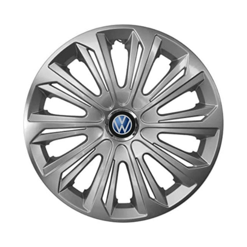 Set 4 capace roti Strong silver varnished R16 Compatibil Cu VW