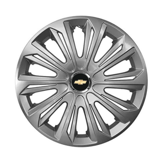 Set 4 capace roti Strong silver varnished R16 Compatibil Cu Chevrolet