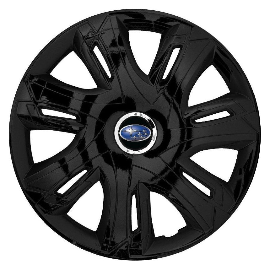Set 4 capace roti Supernova black laquered R14 Compatibil Cu Subaru