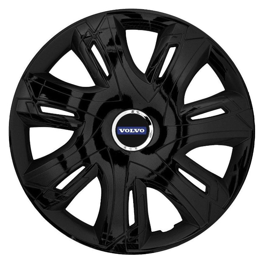 4 db-os Supernova fekete lakkozott R14 Volvo kompatibilis keréktárcsa-szett