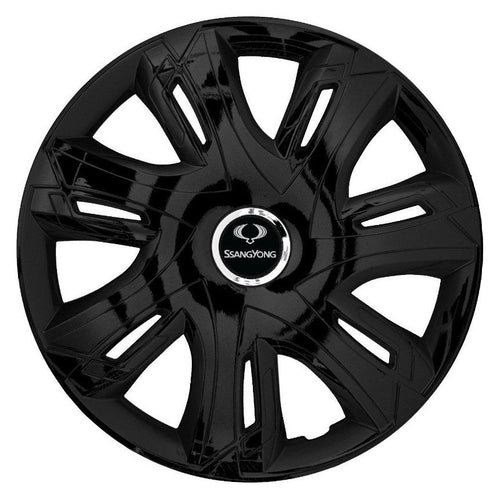 Set 4 capace roti Supernova black laquered R14 Compatibil Cu SsangYoung