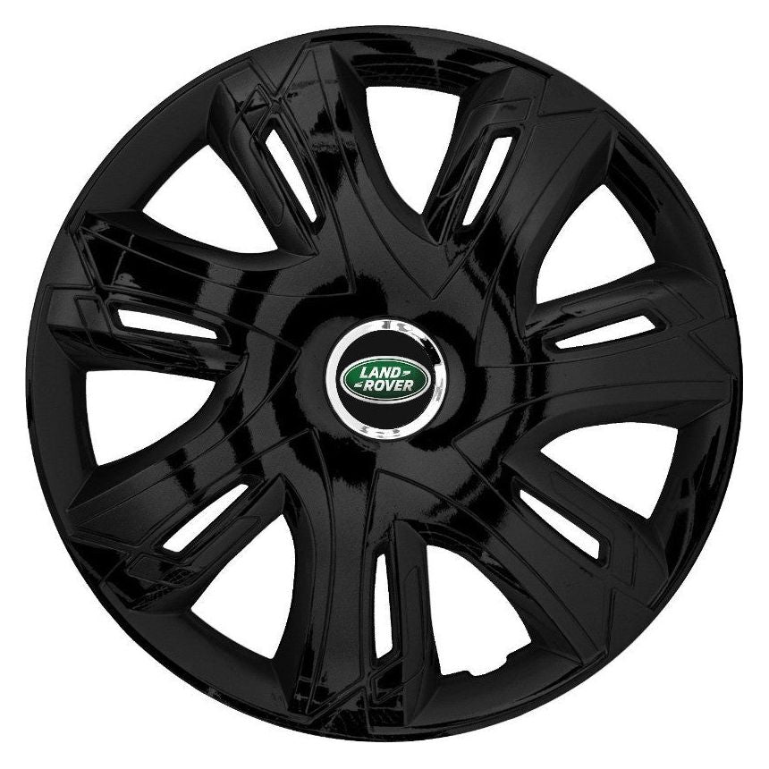 Set 4 capace roti Supernova black laquered R15 Compatibil Cu Land Rover