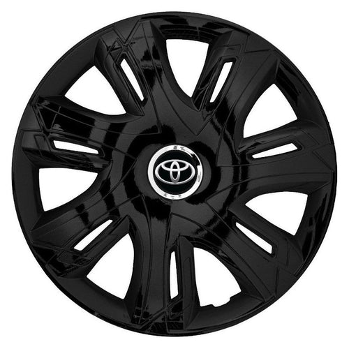 Set 4 capace roti Supernova black laquered R15 Compatibil Cu Toyota