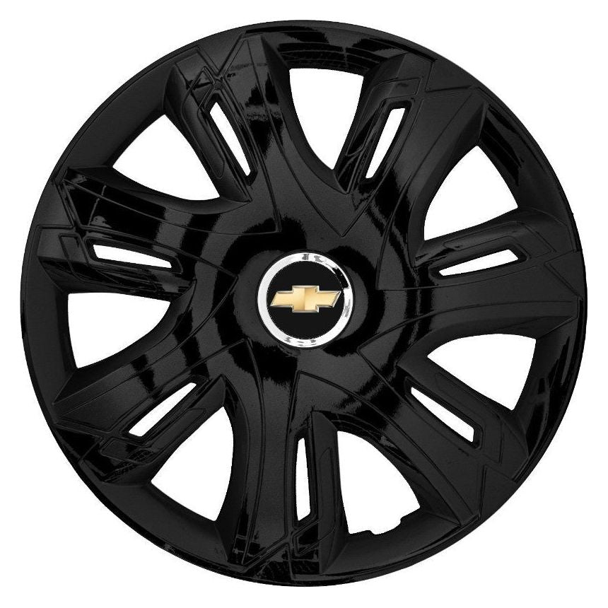 4 db-os Supernova fekete lakkozott keréktárcsa készlet R16 Chevrolet-kompatibilis