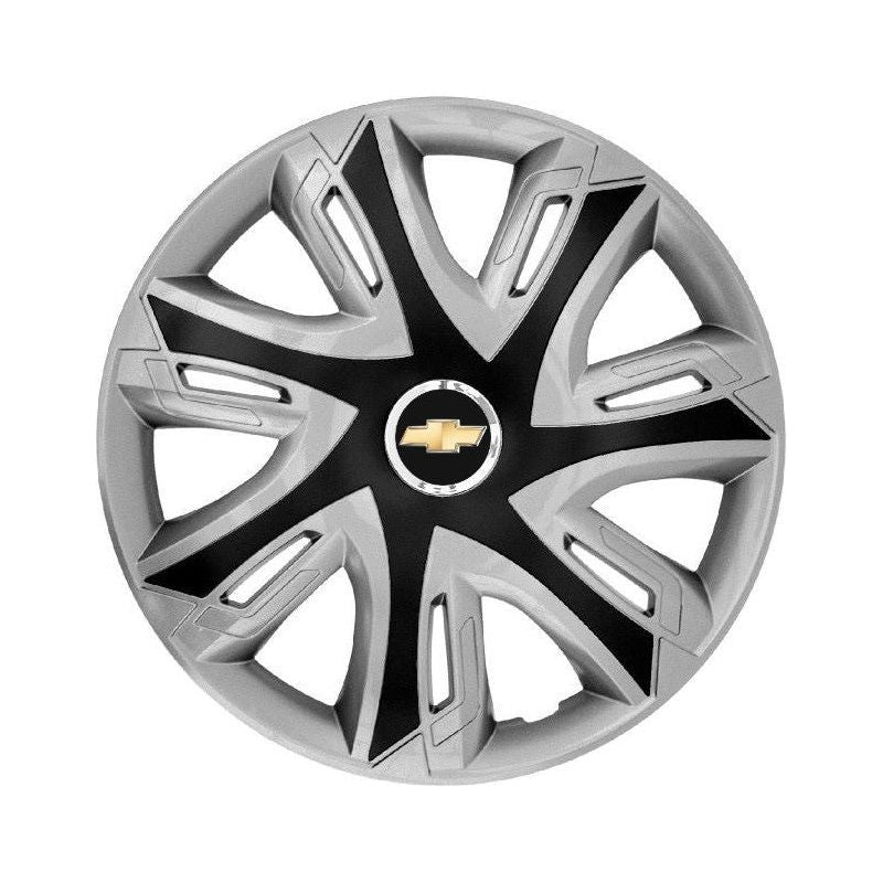 Set 4 capace roti Supernova silver/black R14 Compatibil Cu Chevrolet