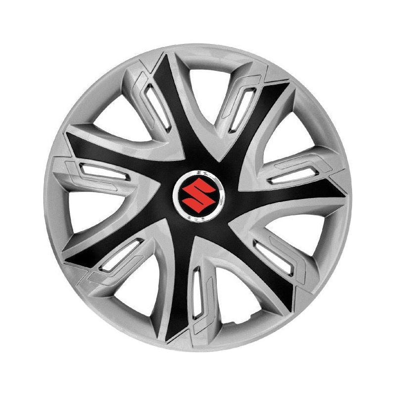 Set 4 capace roti Supernova silver/black R15 Compatibil Cu Suzuki