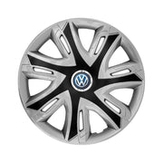 Set 4 capace roti Supernova silver&black R15 Compatibil Cu Volkswagen
