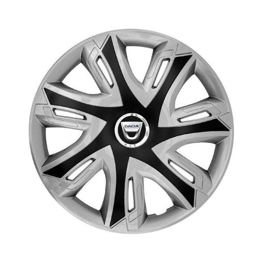 Set 4 capace roti Supernova silver/black R16 Compatibil Cu Dacia