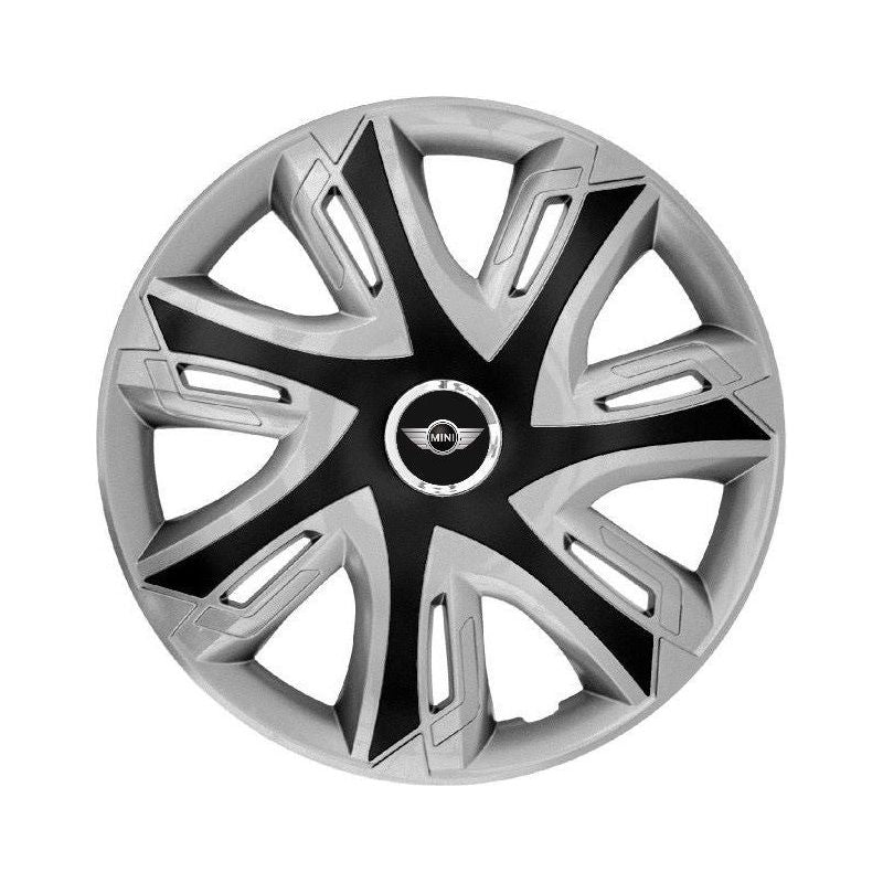 Set 4 capace roti Supernova silver/black R16 Compatibil Cu Mini