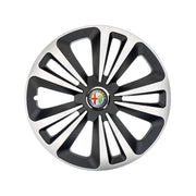 Set 4 Capace Roti Terra Gri-Negru R14, Compatibil Cu Alfa Romeo