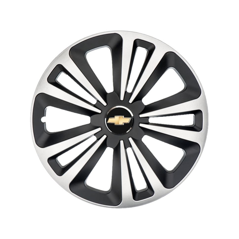 Set 4 Capace Roti Terra Gri-Negru R14, Compatibil Cu Chevrolet
