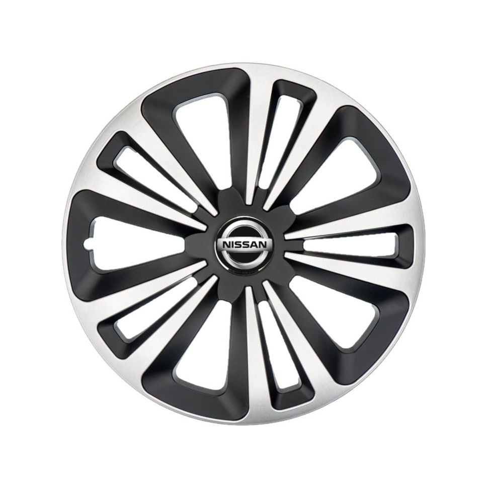 Set 4 Capace Roti Terra Gri-Negru R15, Compatibil Cu Nissan