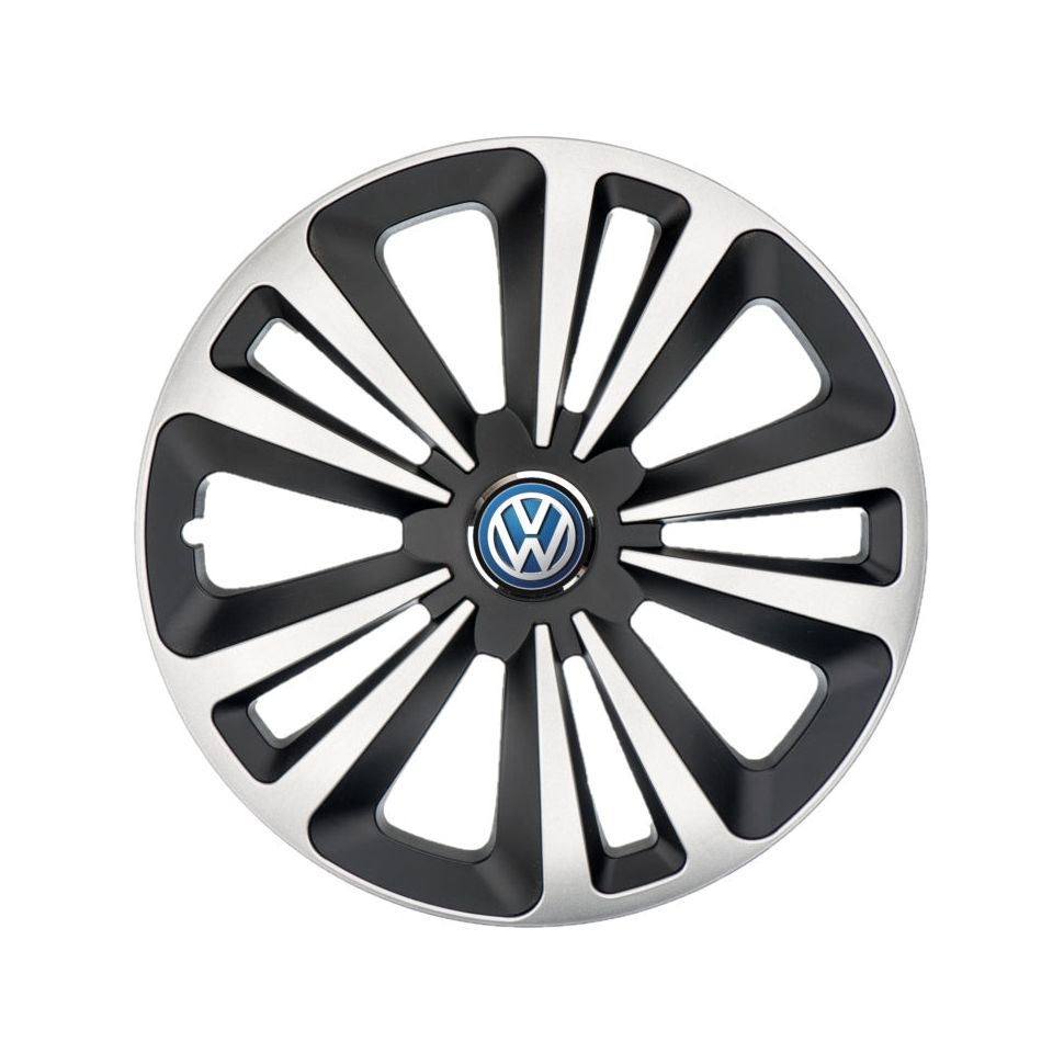 Set 4 Capace Roti Terra Gri-Negru R15 pentru gama auto Volkswagen