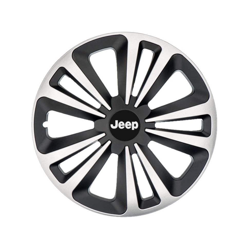 Set 4 Capace Roti Terra Gri-Negru R16, Compatibil Cu Jeep