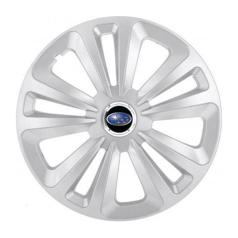 Set 4 Capace Roti Terra Gri R14, pentru Subaru