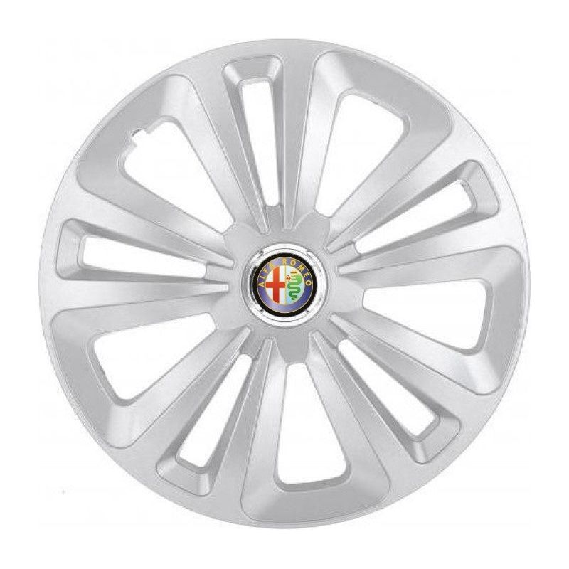 Set 4 Capace Roti Terra Gri R15 pentru Alfa Romeo