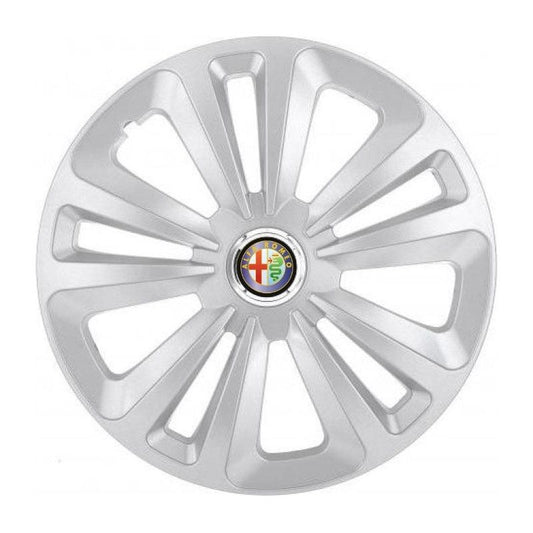 Set 4 Capace Roti Terra Gri R15 pentru Alfa Romeo
