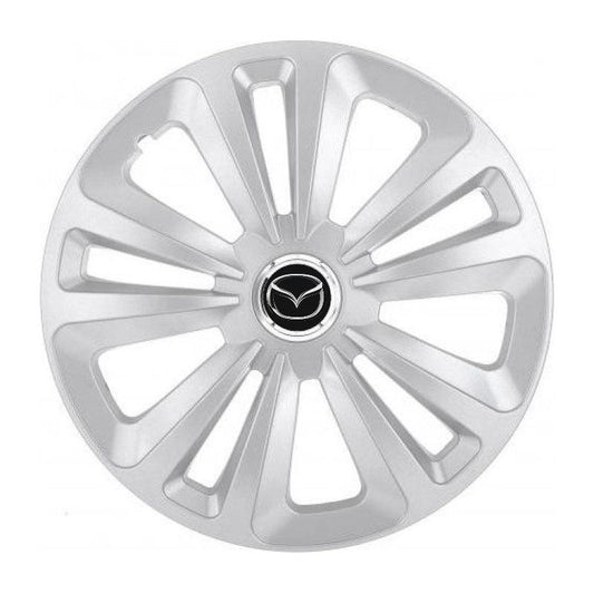 Set 4 Capace Roti Terra Gri R15 pentru Mazda