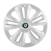 Set 4 Capace Roti Terra Gri R15 pentru Skoda