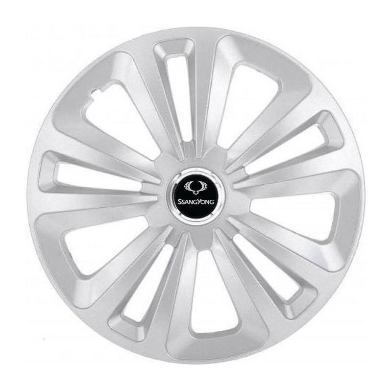 Set 4 Capace Roti Terra Gri R15 pentru SsangYoung