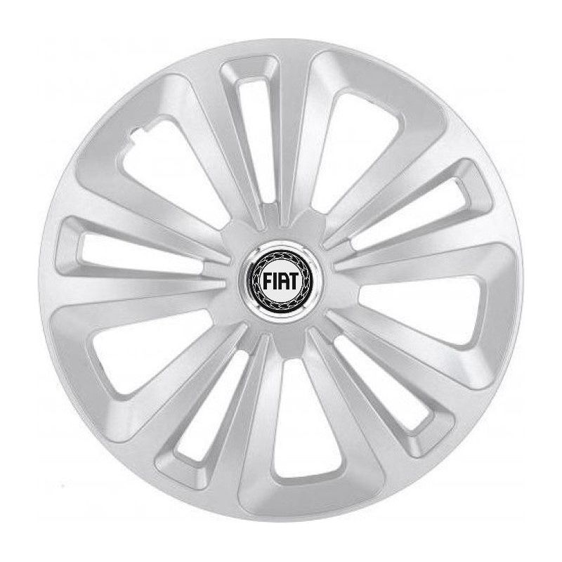 Set 4 Capace Roti Terra Gri R16, pentru Fiat