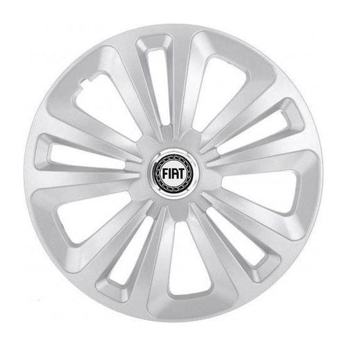 Set 4 Capace Roti Terra Gri R16, pentru Fiat