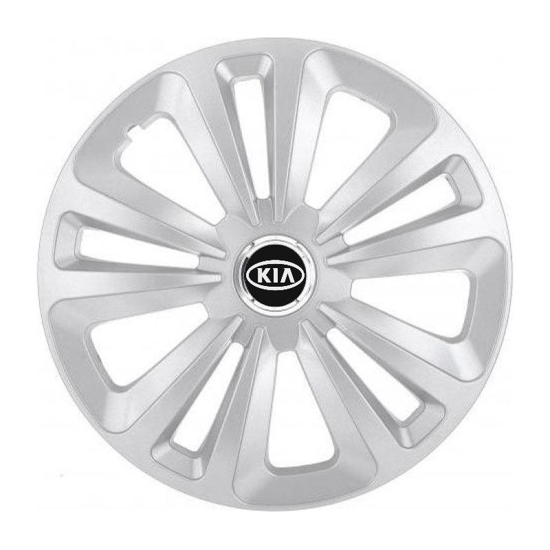 Set 4 Capace Roti Terra Gri R16, pentru Kia
