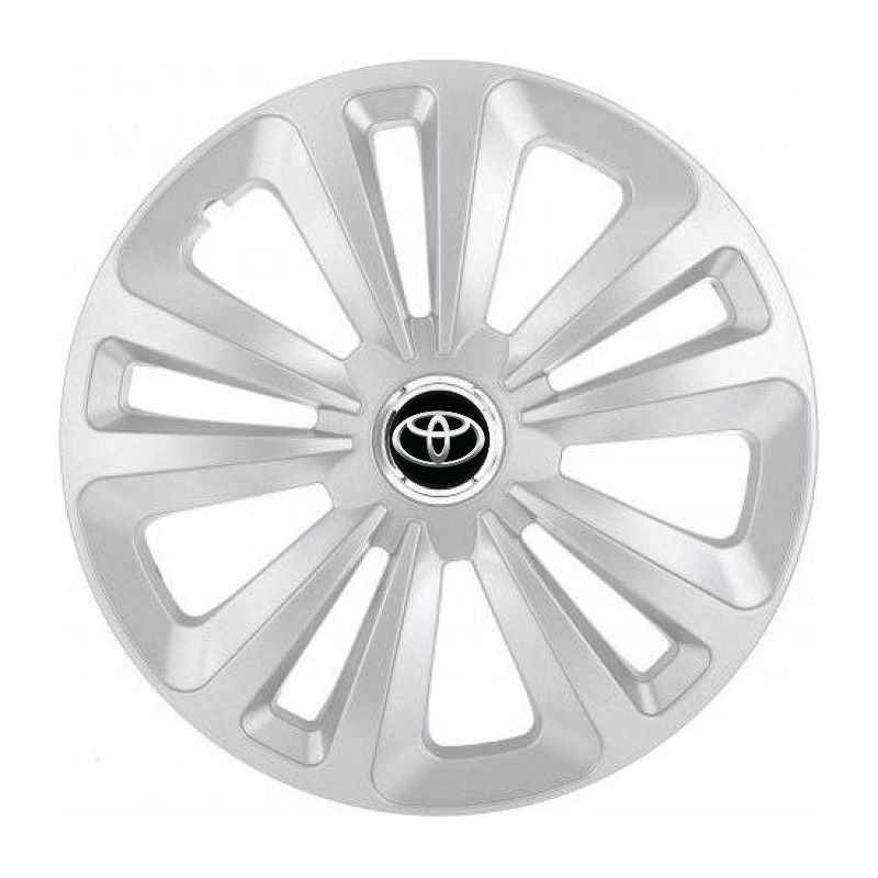 Set 4 Capace Roti Terra Gri R16, pentru Toyota