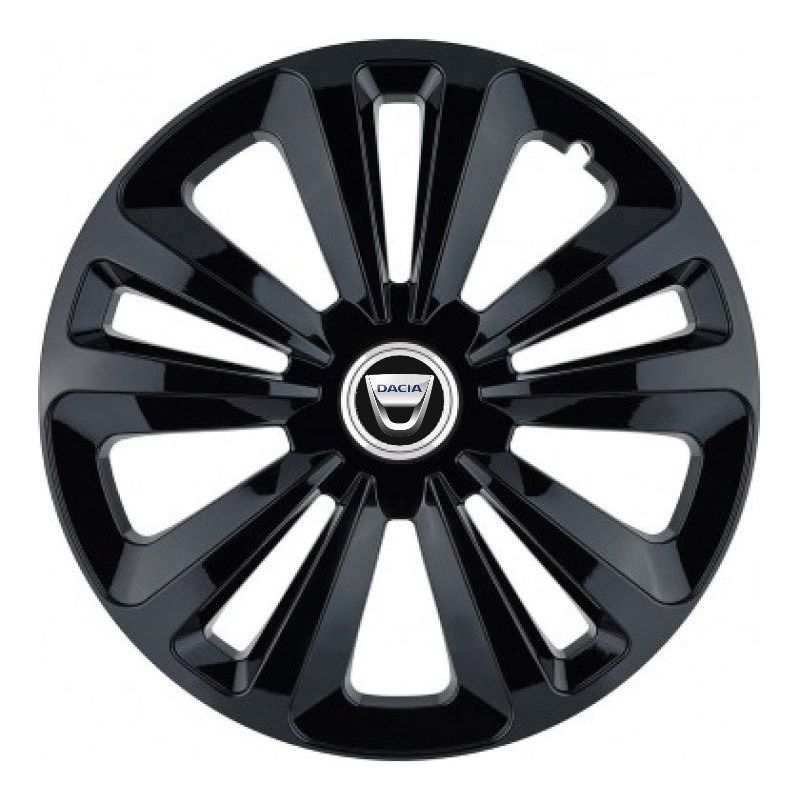 Set 4 Capace Roti Terra Negru R15, pentru Dacia