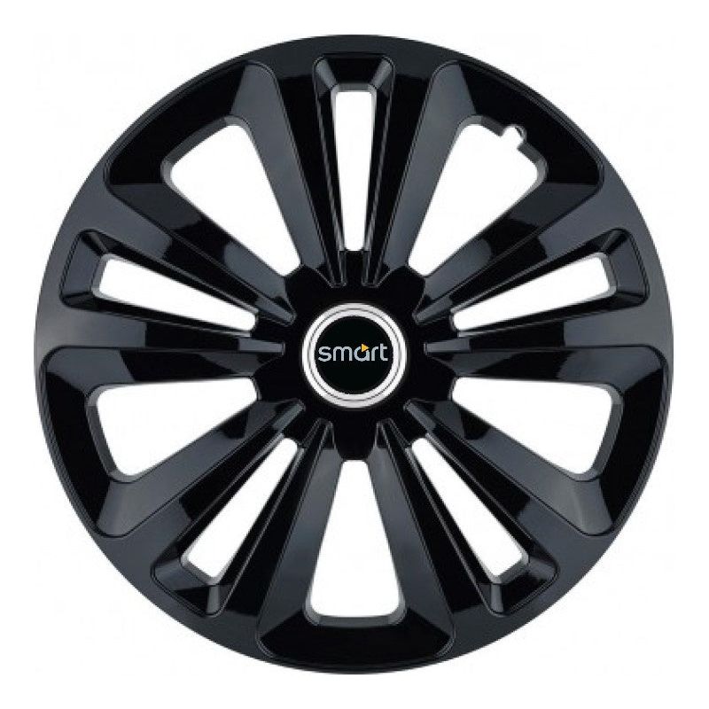 Set 4 Capace Roti Terra Negru R15, pentru Smart