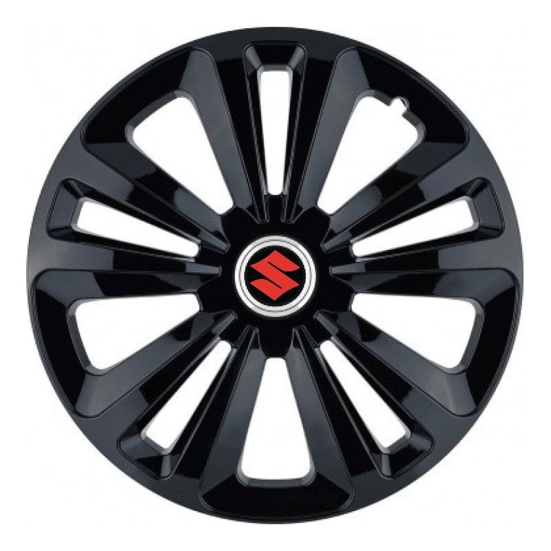 Set 4 Capace Roti Terra Negru R16, pentru Suzuki