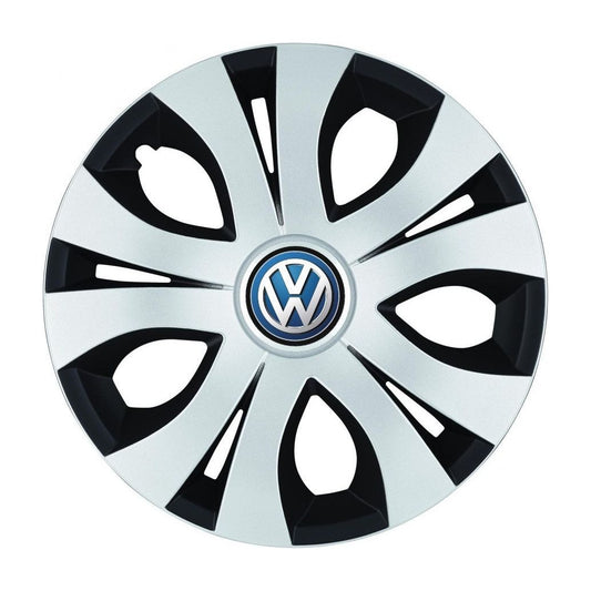 Set 4 Capace Roti Top Gri-Negru 16R, Compatibil Cu Volkswagen
