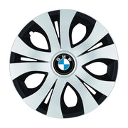 4 db-os szürke-fekete R14 felső kerékborító készlet, BMW-kompatibilis