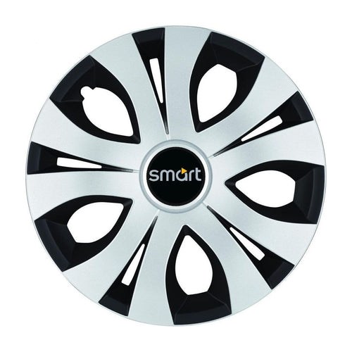 Set 4 Capace Roti Top Gri-Negru R14, Compatibil Cu Smart
