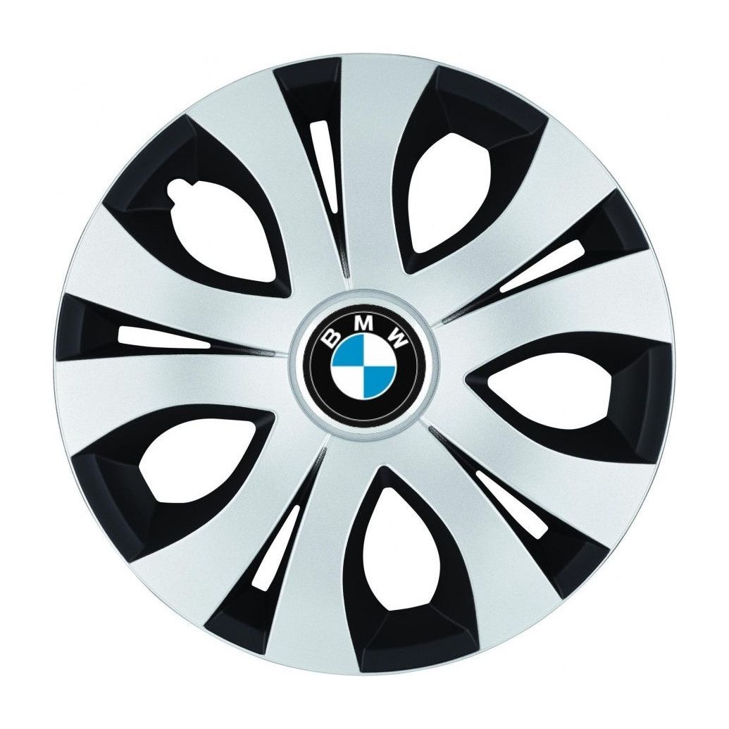 Комплект 4 таса Top сиво-черни R15, съвместими с BMW