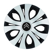 Set 4 Capace Roti Top Gri-Negru R15, Compatibil Cu Citroen