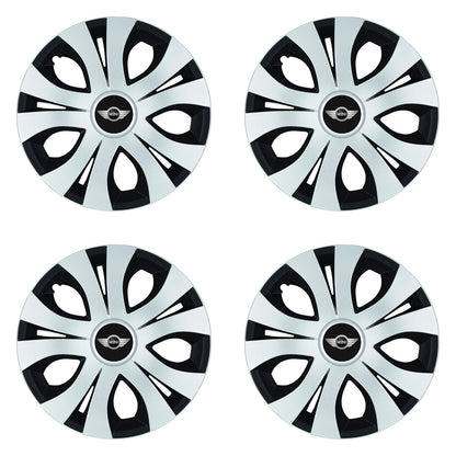 Set 4 Capace Roti Top Gri-Negru R15, Compatibil Cu Mini