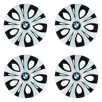Set 4 Capace Roti Top Gri-Negru R16, Compatibil Cu BMW