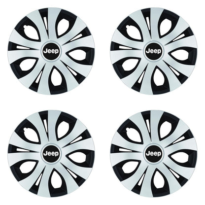 Set 4 Capace Roti Top Gri-Negru R16, Compatibil Cu Jeep