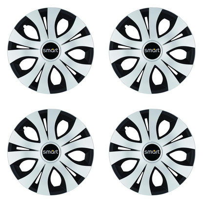 Set 4 Capace Roti Top Gri-Negru R16, Compatibil Cu Smart