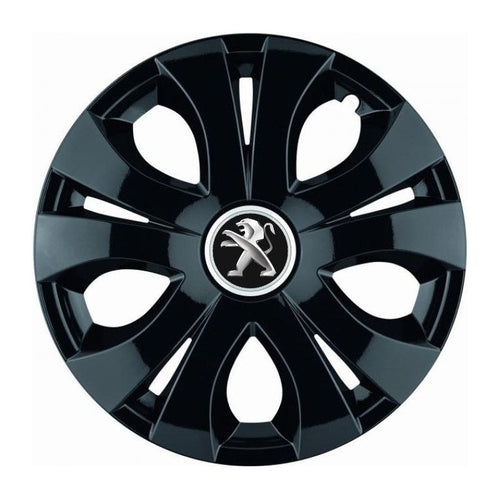 Set 4 Capace Roti Top Negru R14, Compatibil Cu Peugeot