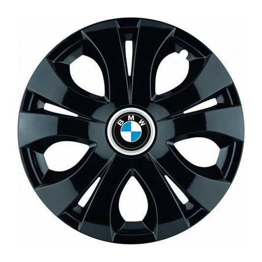 Set 4 Capace Roti Top Negru R15, Compatibil Cu BMW