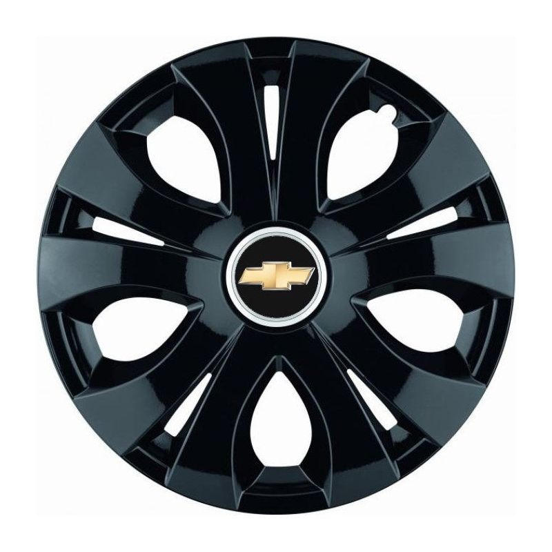 Set 4 Capace Roti Top Negru R15, Compatibil Cu Chevrolet