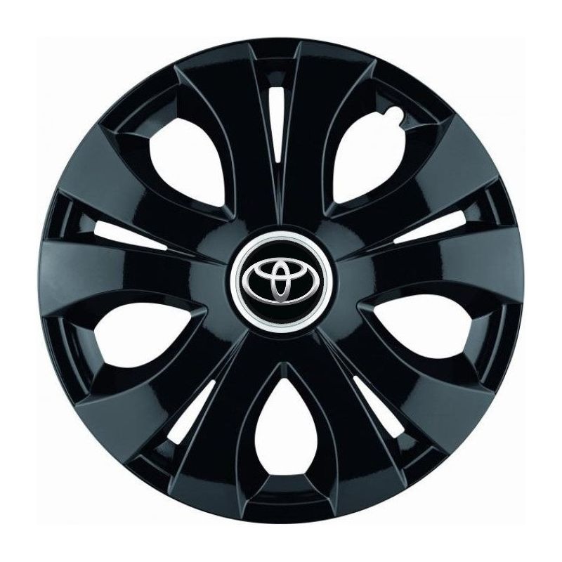 Set 4 Capace Roti Top Negru R15, Compatibil Cu Toyota
