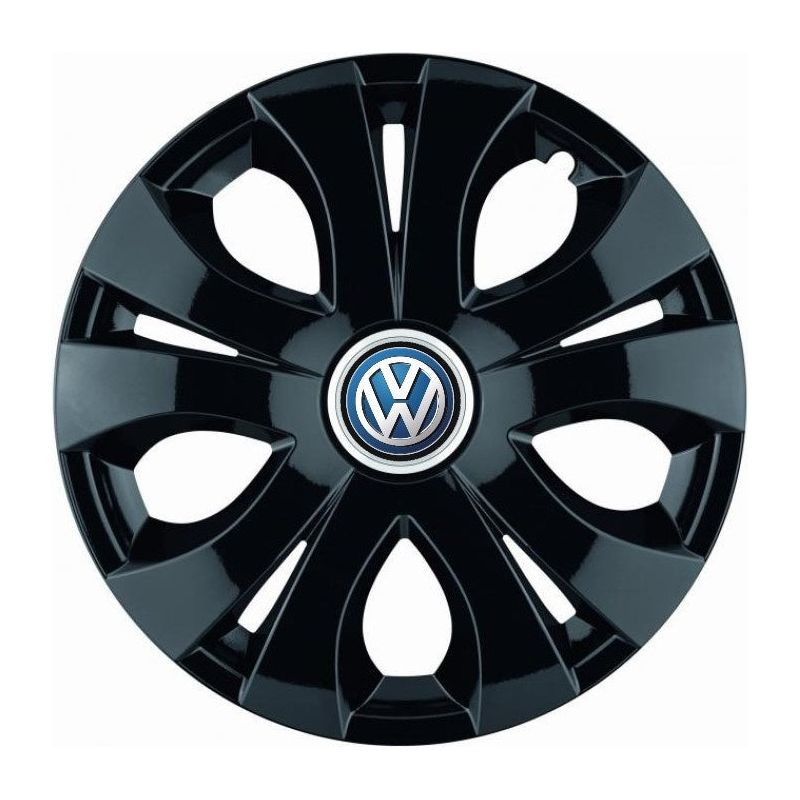 Set 4 Capace Roti Top Negru R15, Compatibil Cu Volkswagen