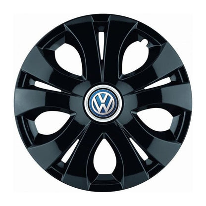 Set 4 Capace Roti Top Negru R15, Compatibil Cu Volkswagen